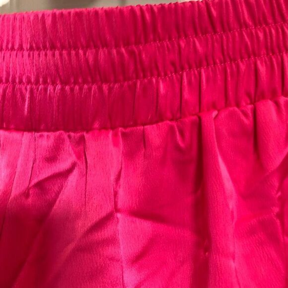 NINA PARKER - L Sz 4X NWT Plus Size Pleated Satin Palazzo Pants in Pink Yarrow. - Picture 14 of 16